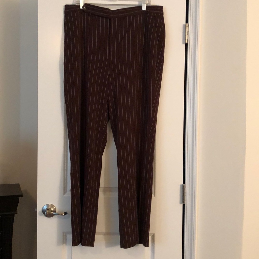 GW Brown striped Chaps Dress Pants